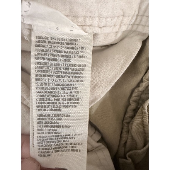 Hollister Y2K Style Cargo Shorts Mens Size 30 Khaki Button Up Utility Skater - Picture 5 of 9